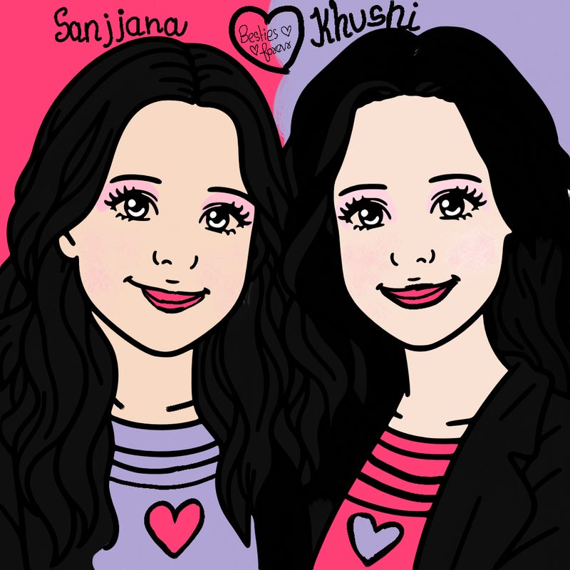 two friends both girls