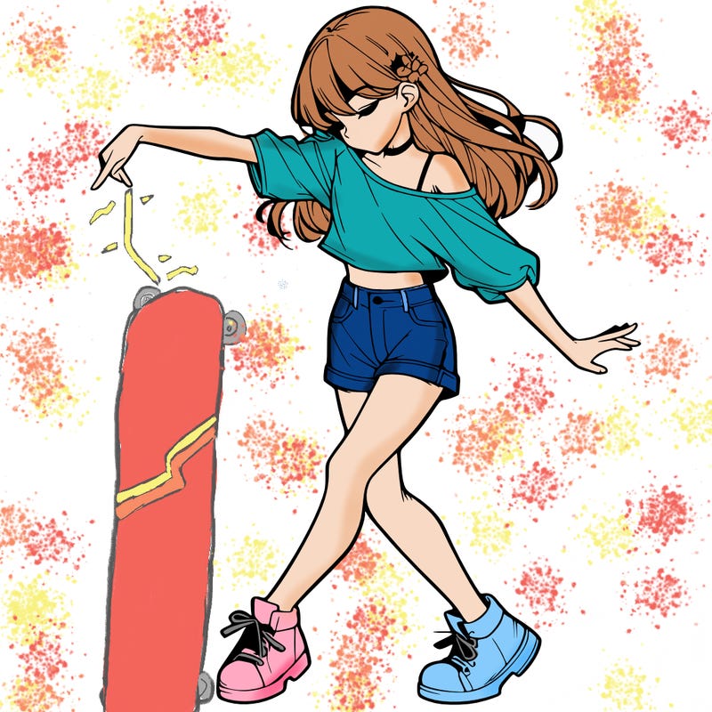 realistic girl danceing