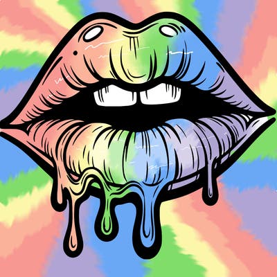 lips that look realistic and drip