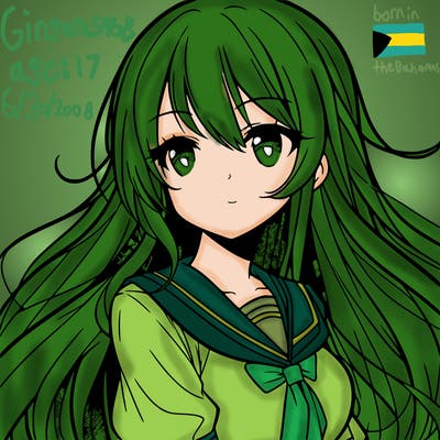 anime girl with long hair