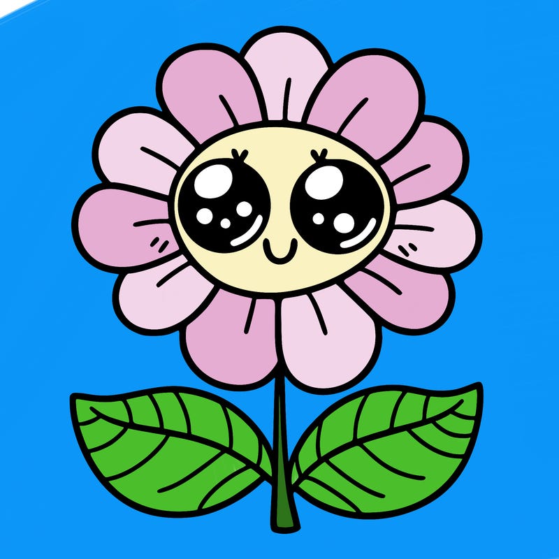 flower with eyes