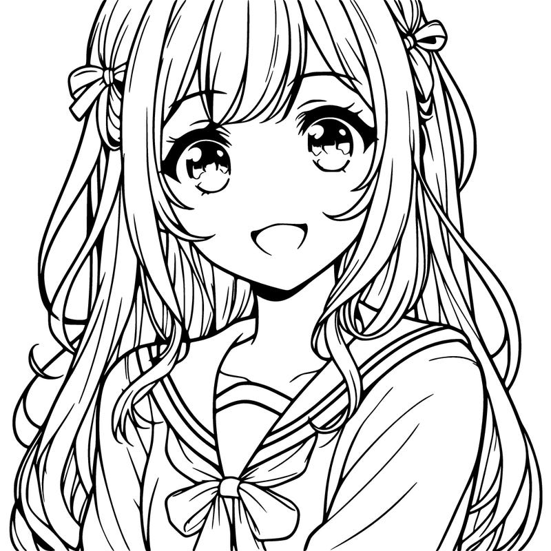 realistic cute anime girl