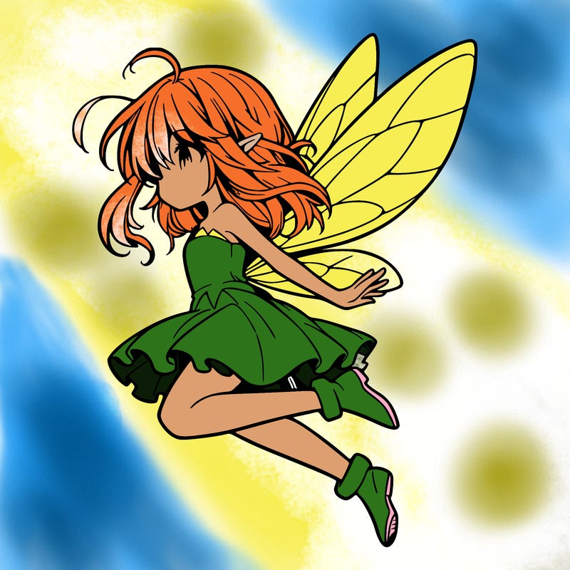 manga fairy flying