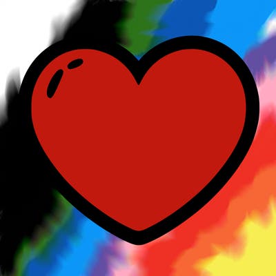 a blank heart