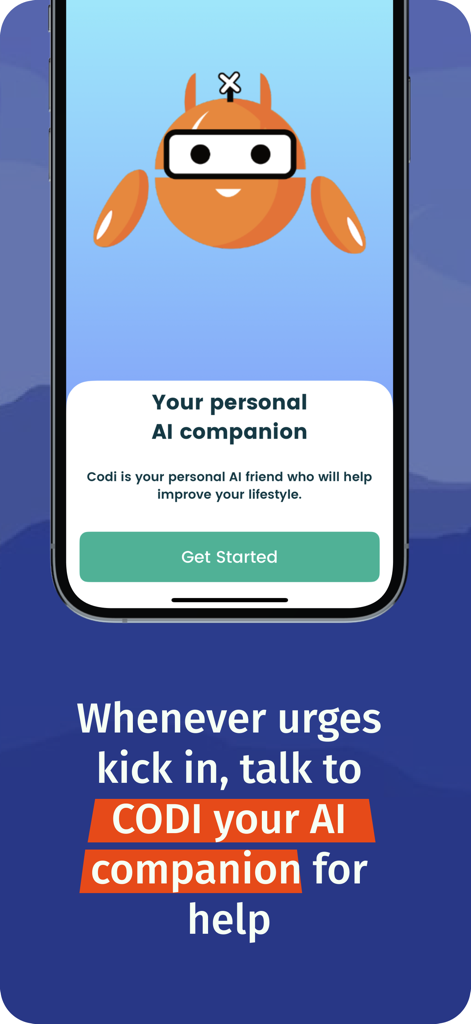 BlockerX: Pornblocker app - BlockerX app personal AI companion Codi for support during urges