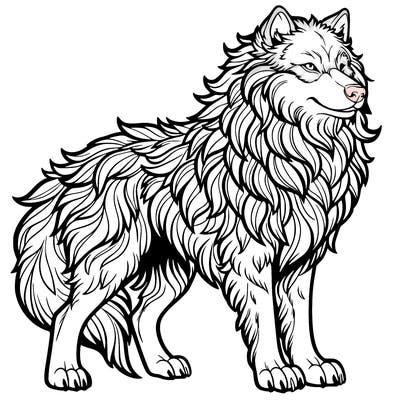 majestic wolf