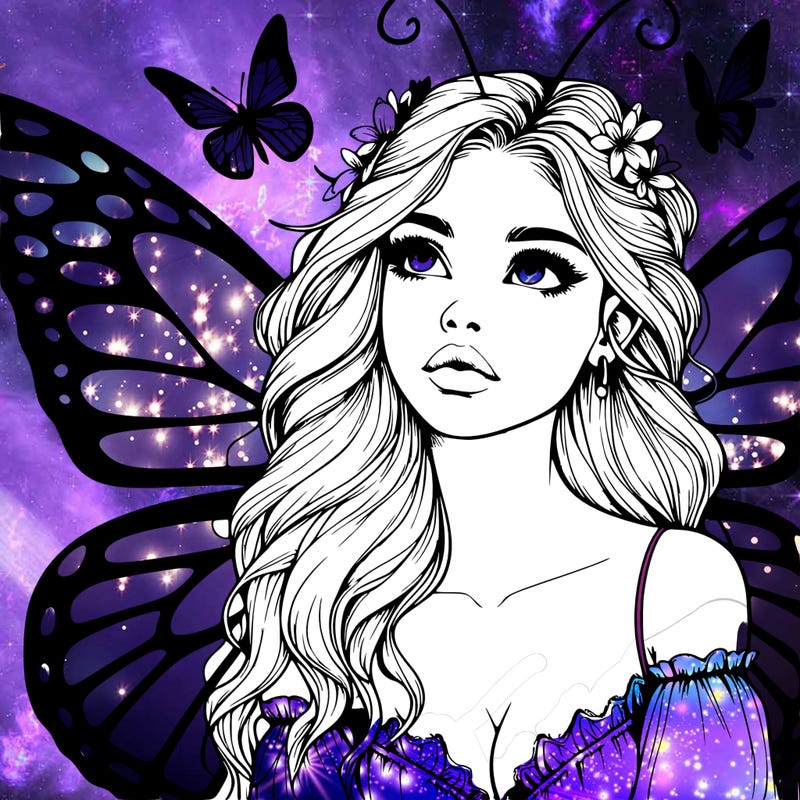 butterfly fairy realistic girl