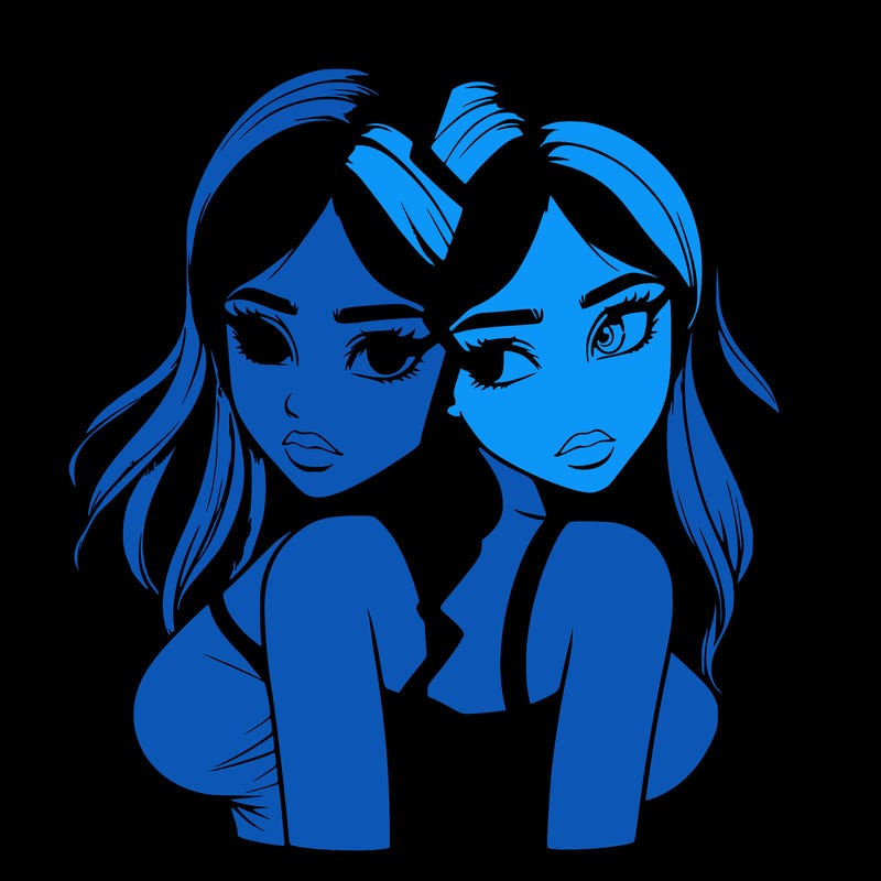 realistic girl split