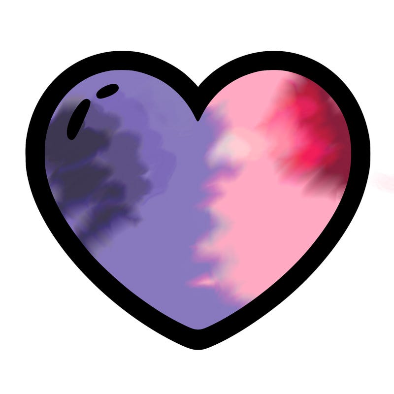 a blank heart