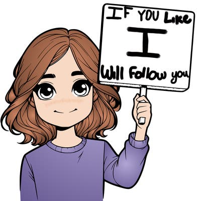 realistic girl holding up a sign