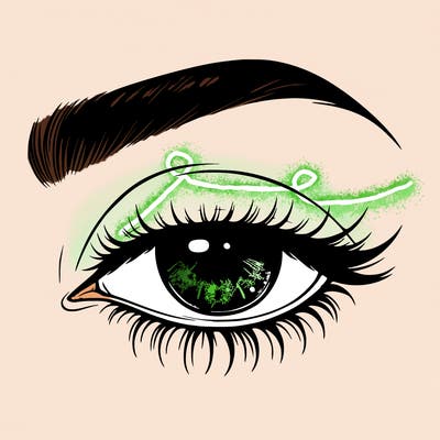eye closed realistic