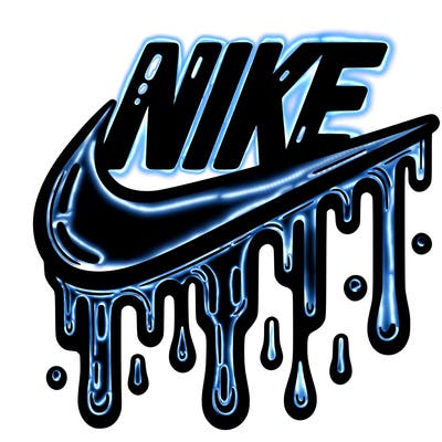 dripping nike logo
