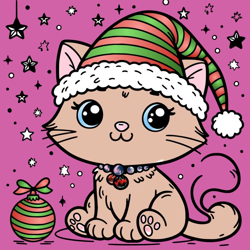 cat christmas
