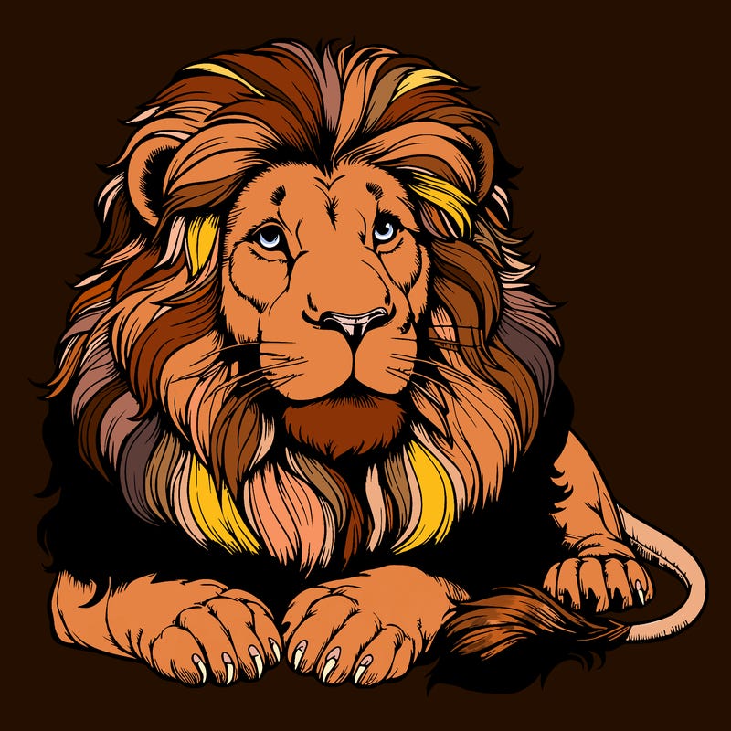 realistic lion