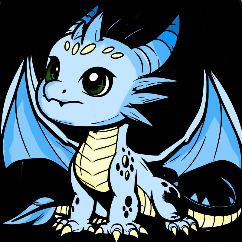 fierce baby night dragon