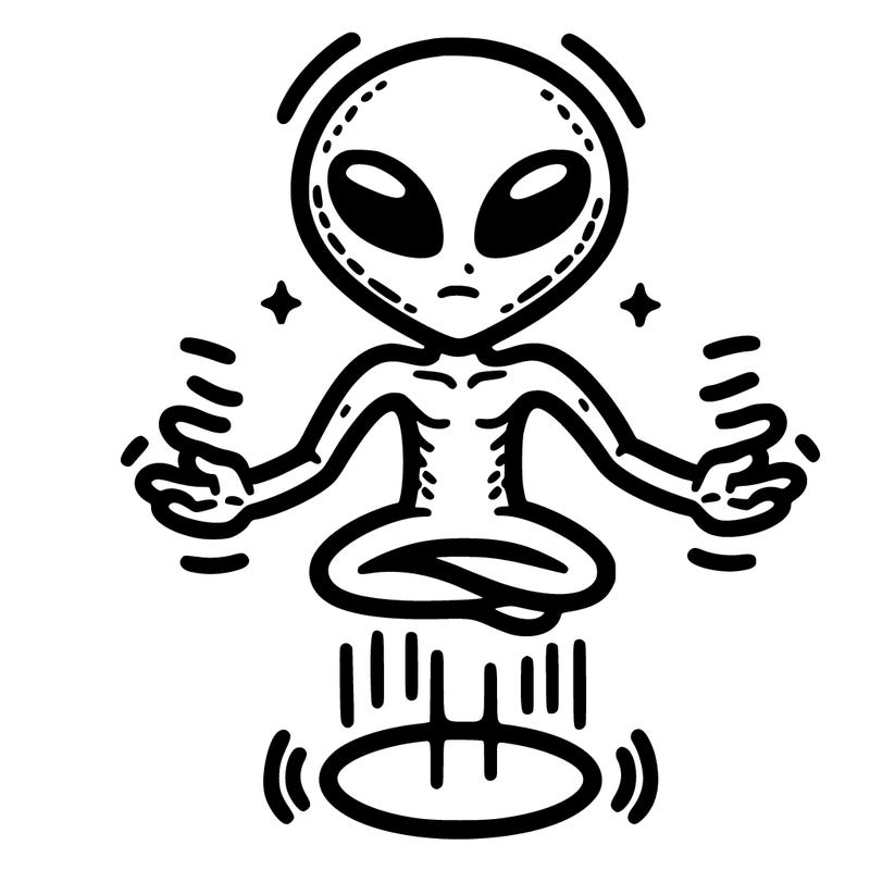 alien levitating