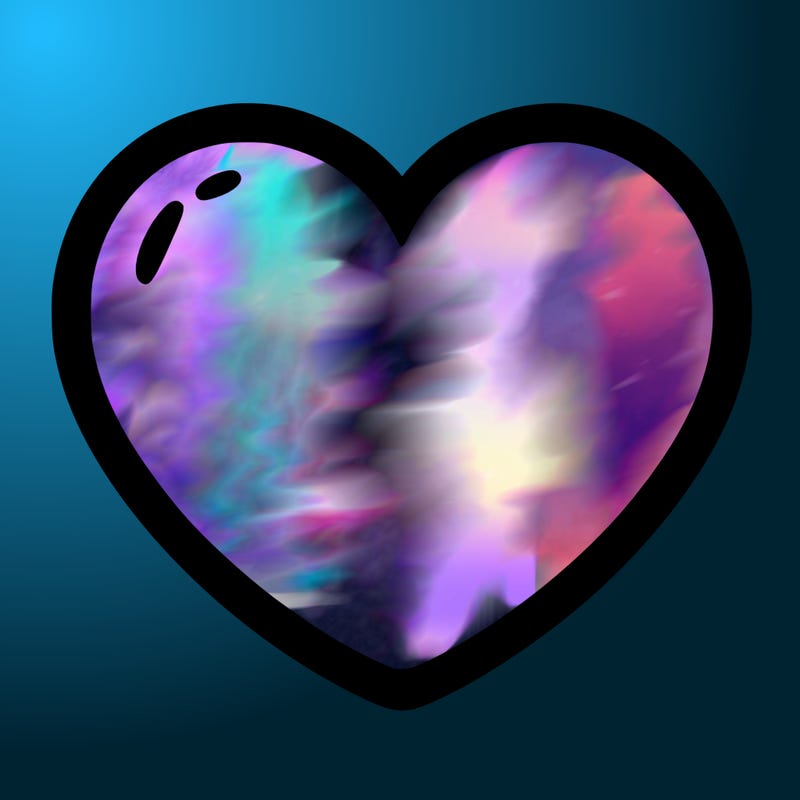 a blank heart