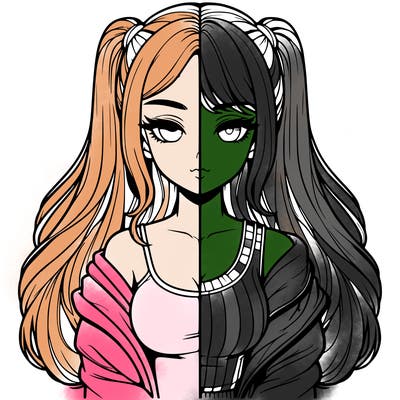 realistic girl split