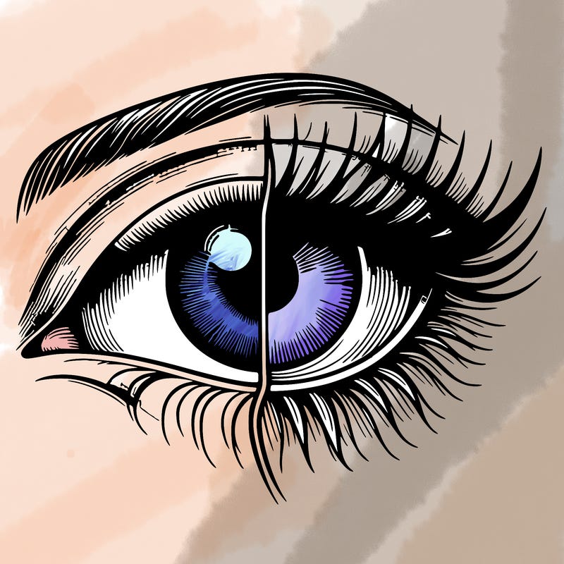 realistic eye split