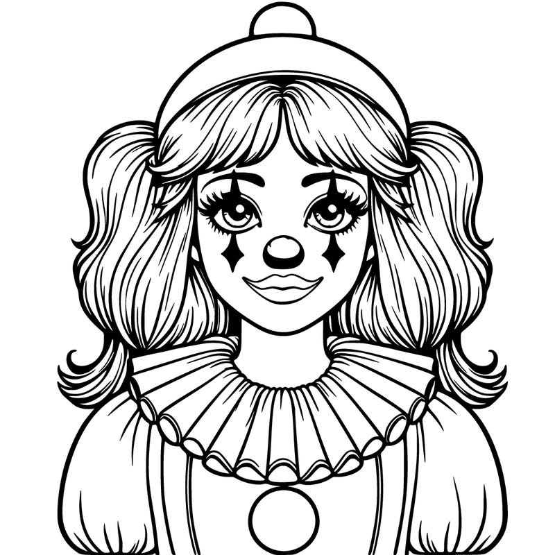 realistic clown girl