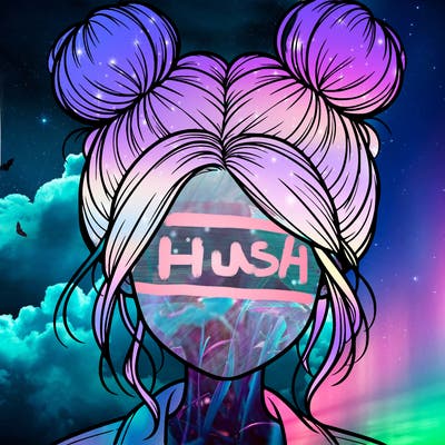 realistic girl with buns on the top of her hair