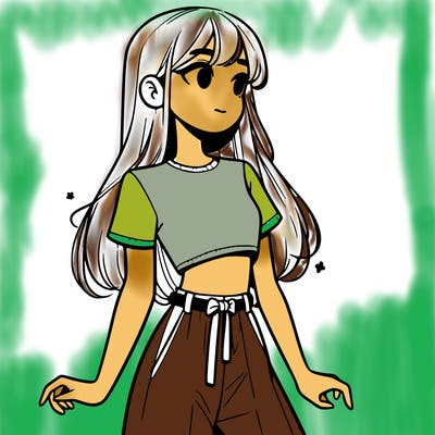 girl in a cute crop top