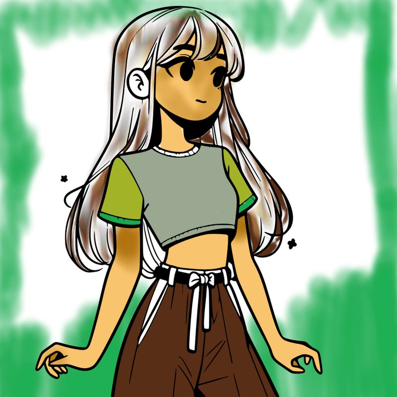 girl in a cute crop top
