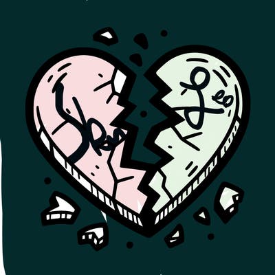 broken to pieces heart