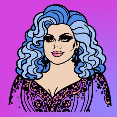 realistic plus size drag queen