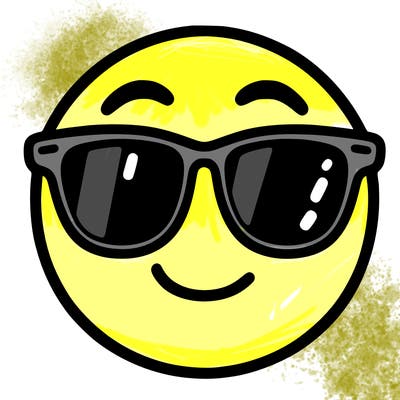 emoji with sunglasses