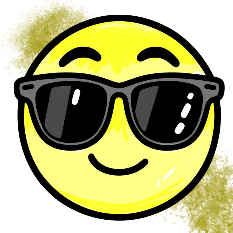 emoji with sunglasses