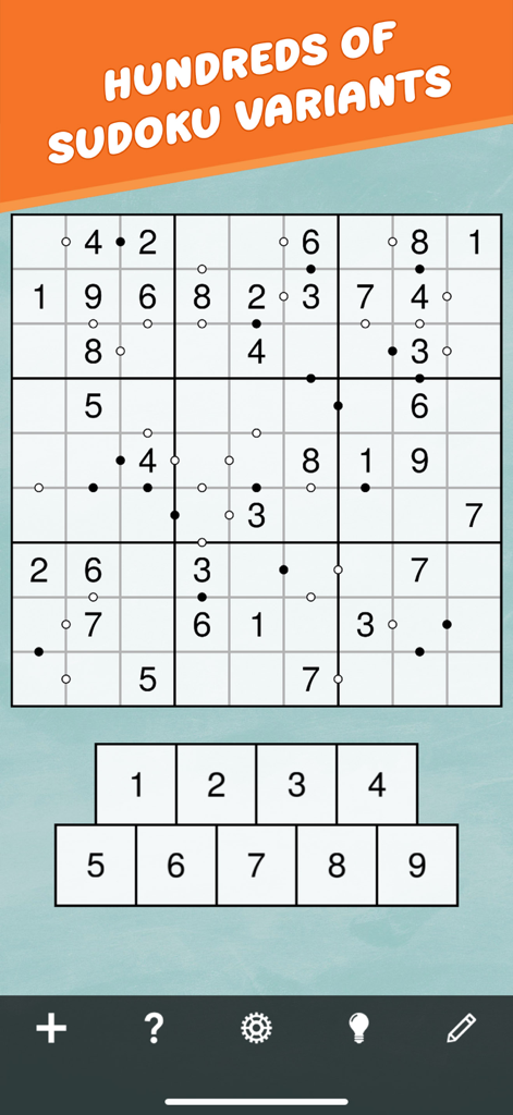 Sudoku Mega Bundle - Sudoku Mega Bundle gameplay showing a specialized logic puzzle variant with a 9x9 grid