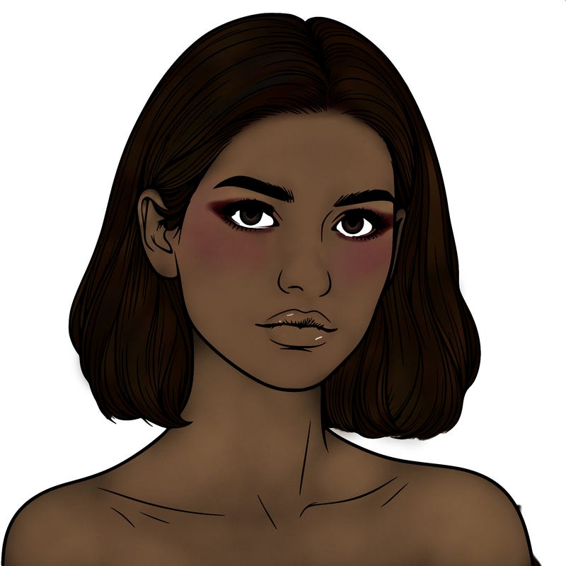 realistic portrait of woman