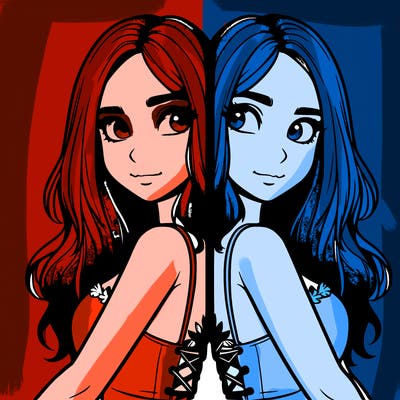 a realistic girl split