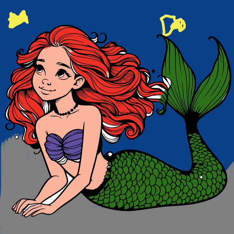 a realistic mermaid