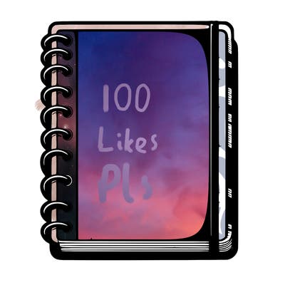 blank, realistic notebook