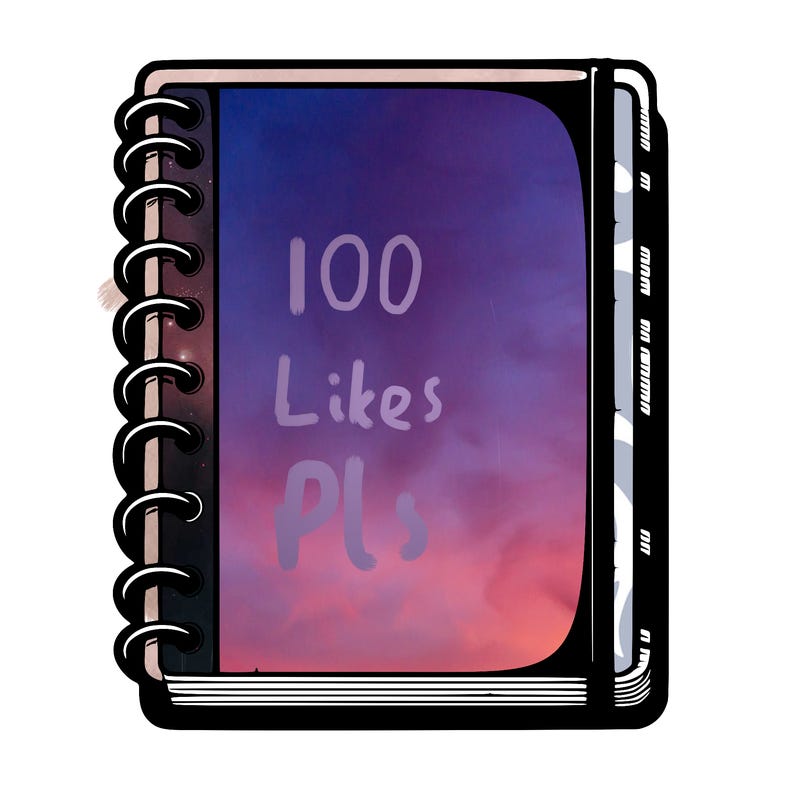 blank, realistic notebook