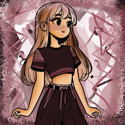 girl in a cute crop top