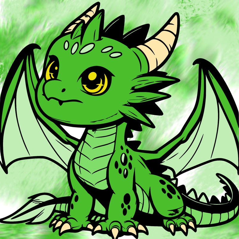 fierce baby night dragon