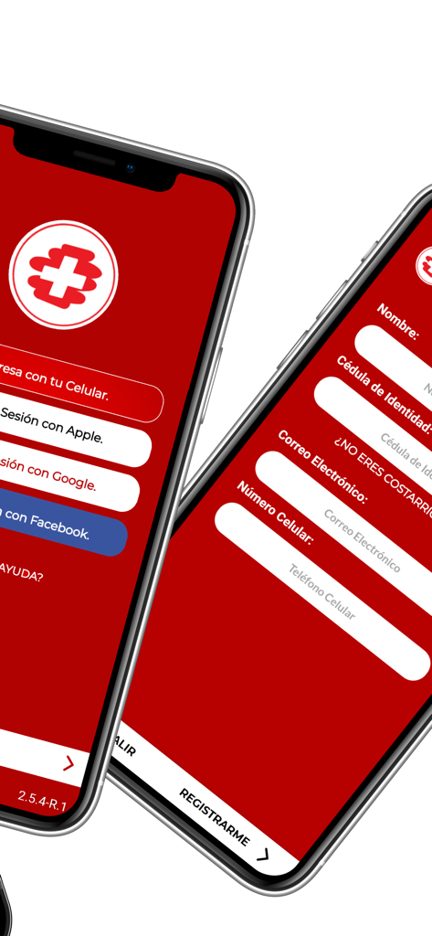 Farma Value app login and registration screens on two mobile phones