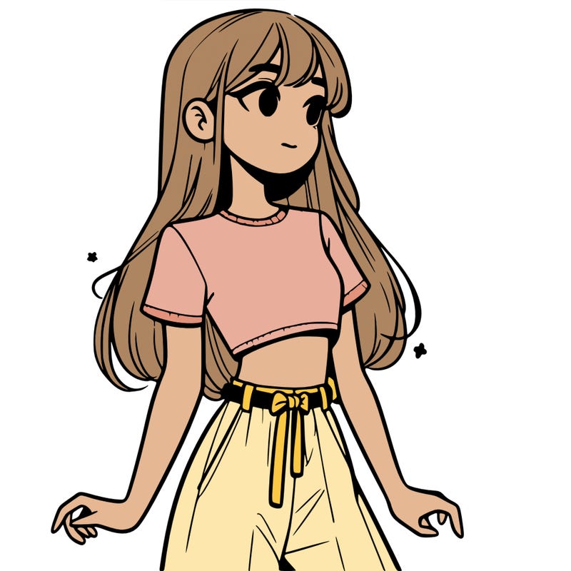 girl in a cute crop top