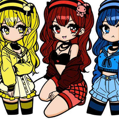 baddie girl anime