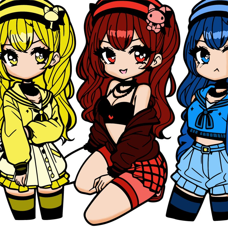 baddie girl anime