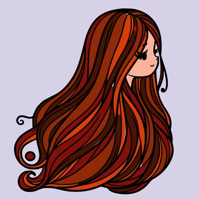 long hair girl
