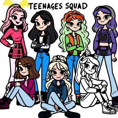 teenage girls squad