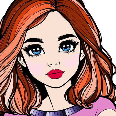 realistic girl whith cute eyes