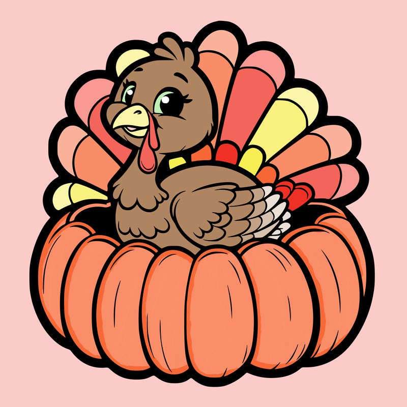 turkey in a pumpkin