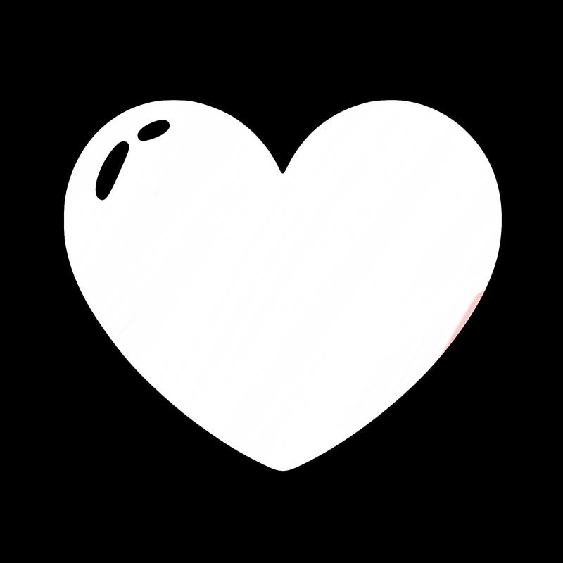 a blank heart