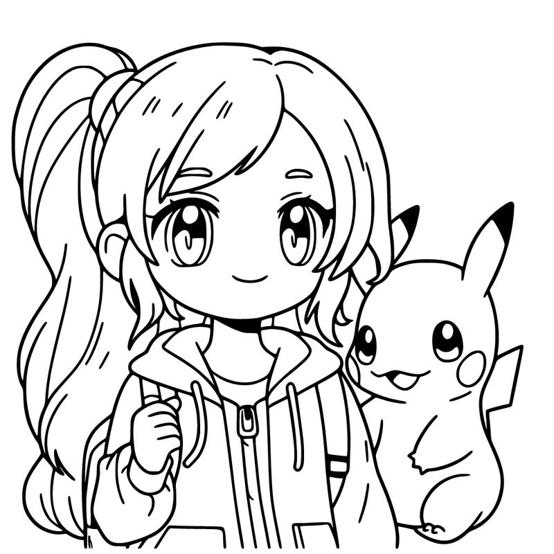 girl with pokémon
