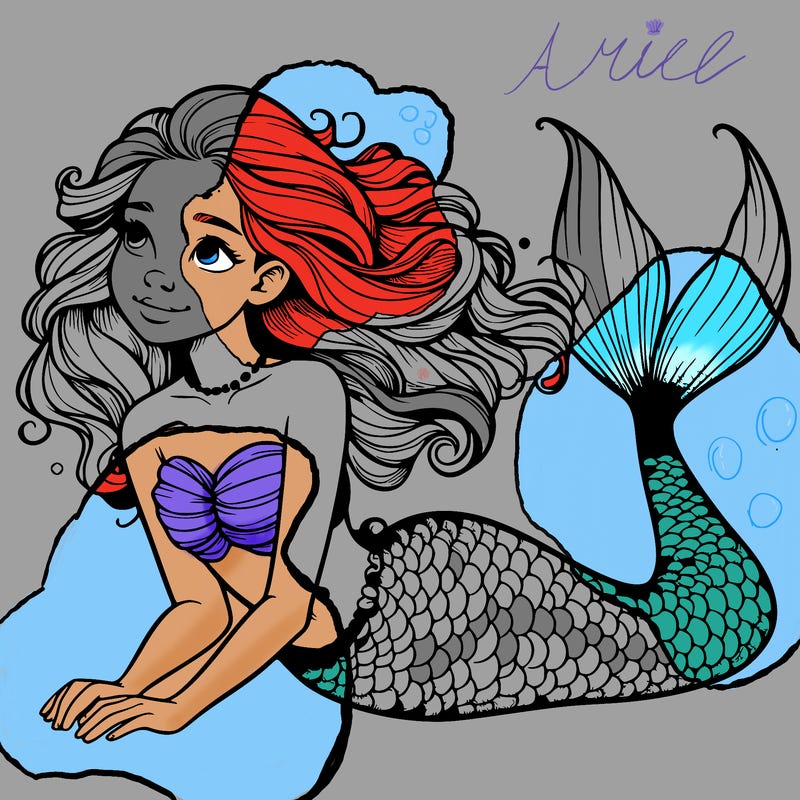 a realistic mermaid